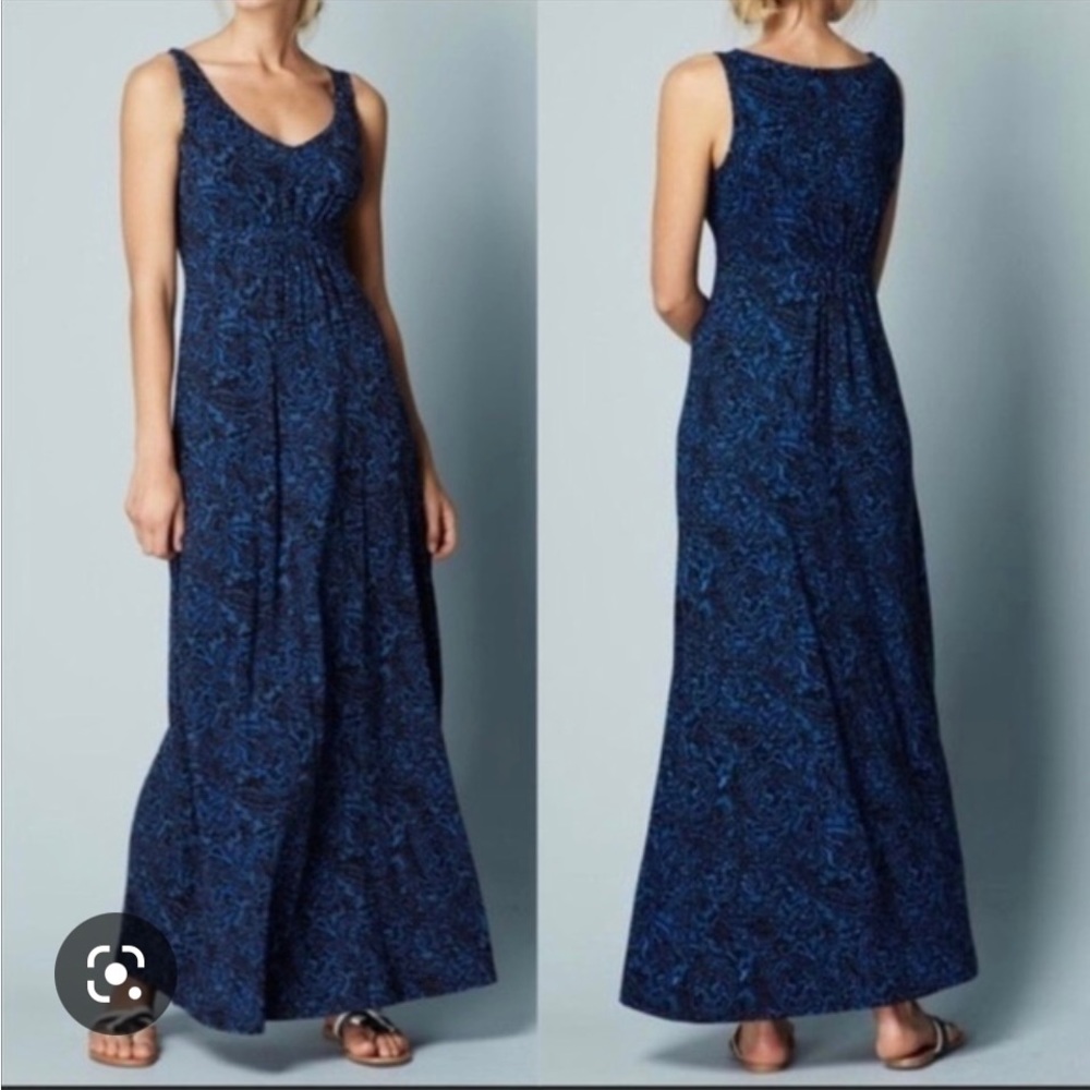 Boden Maxi Dress, Jersey, Blue and Black, 8